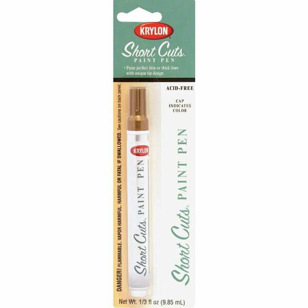 Krylon Short Cuts 1/3 Fl Oz Gold Leaf Gloss Paint Pen SCP-901